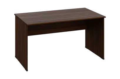 EPL 18 - 14 stůl kancelářský, dřevěná podnož, deska 18 mm, široký 1400 mm, ořech královský